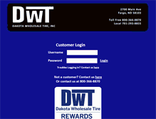 Tablet Screenshot of dakota.tireweb.com