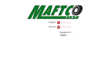 Tablet Screenshot of maftco.tireweb.com